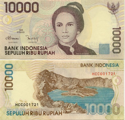 UANG KERTAS DI INDONESIA DARI MASA KE MASA 71-1998-rp-10000