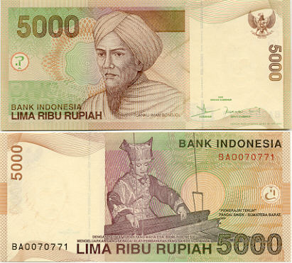 UANG KERTAS DI INDONESIA DARI MASA KE MASA 76-2001-rp-5000